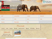 Tablet Screenshot of kenya-info.com